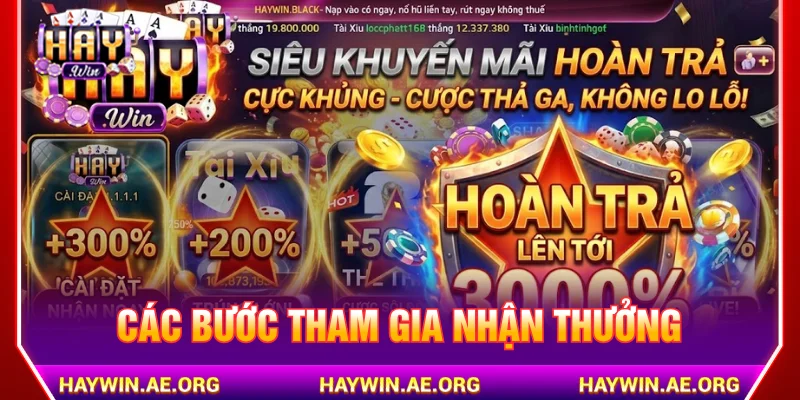 Quy trình nhận khuyến mãi HAYWIN cho thành viên