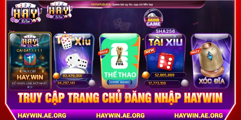 Truy cập vào link chính thức an toàn khi đăng nhập Haywin